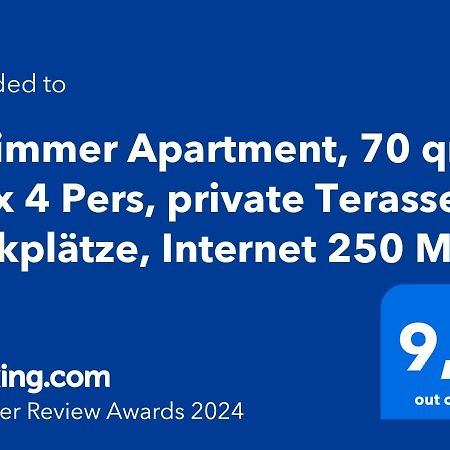 2 Zimmer Apartment, 70 Qm, Max 4 Pers, Private Terasse, 2 Parkplaetze, Internet 250 Mbit Gärtringen Exteriér fotografie